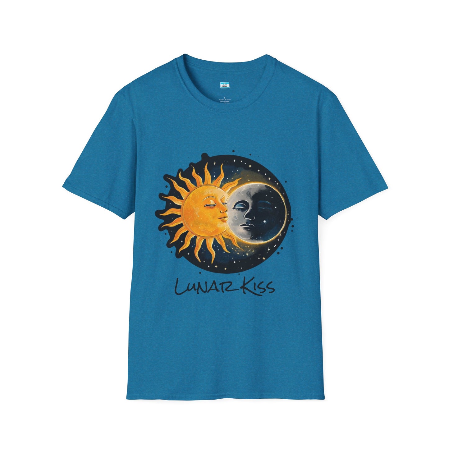 Lunar Kiss T-Shirt β Romantic Sun and Moon Celestial Graphic Tee