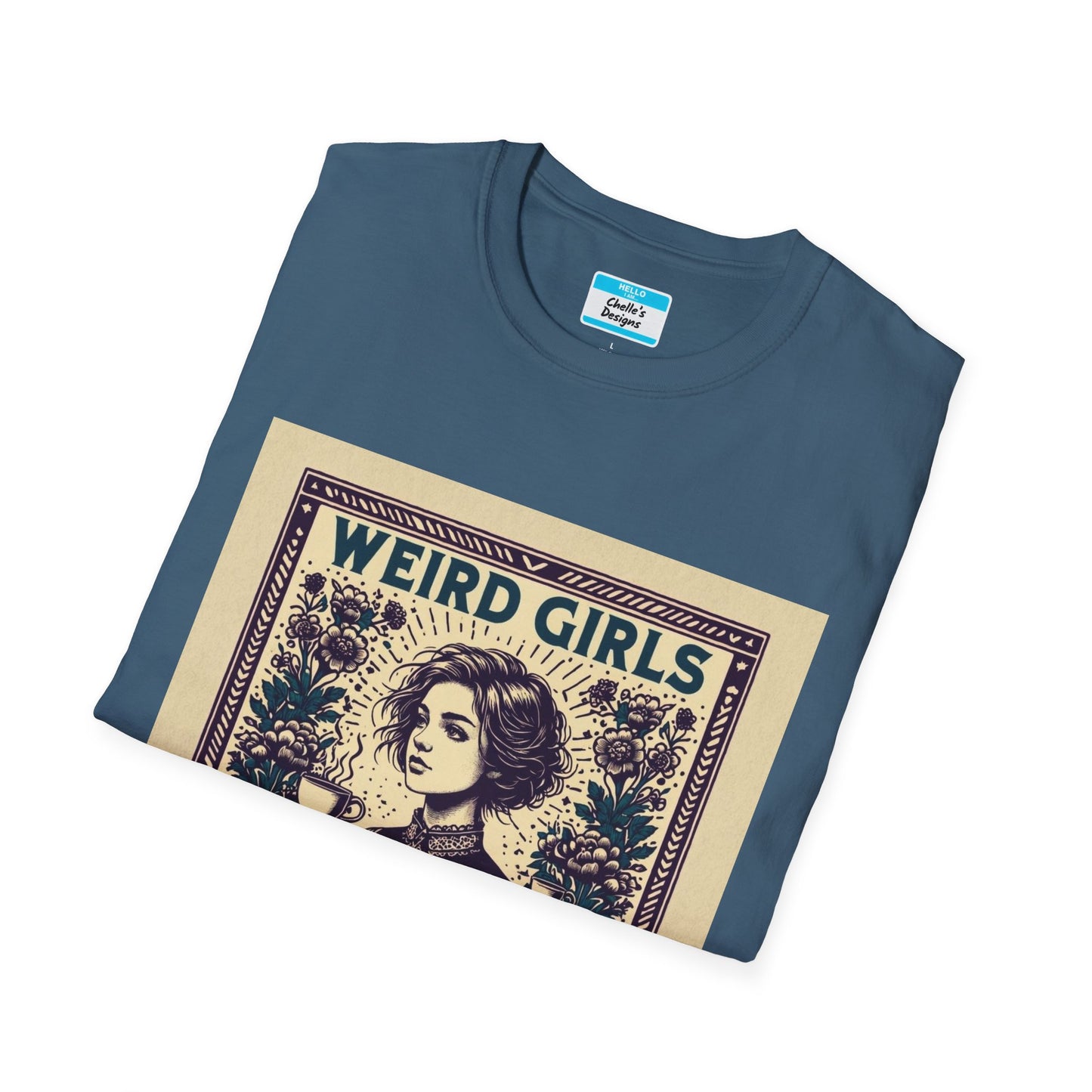 Weird Girls Club T-Shirt | Aesthetic Vintage Book Lover Graphic Tee for Women