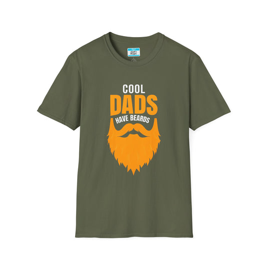 Cool Dads Have Ginger Beards T-Shirt | Funny Father’s Day Gift Beard Graphic Tee