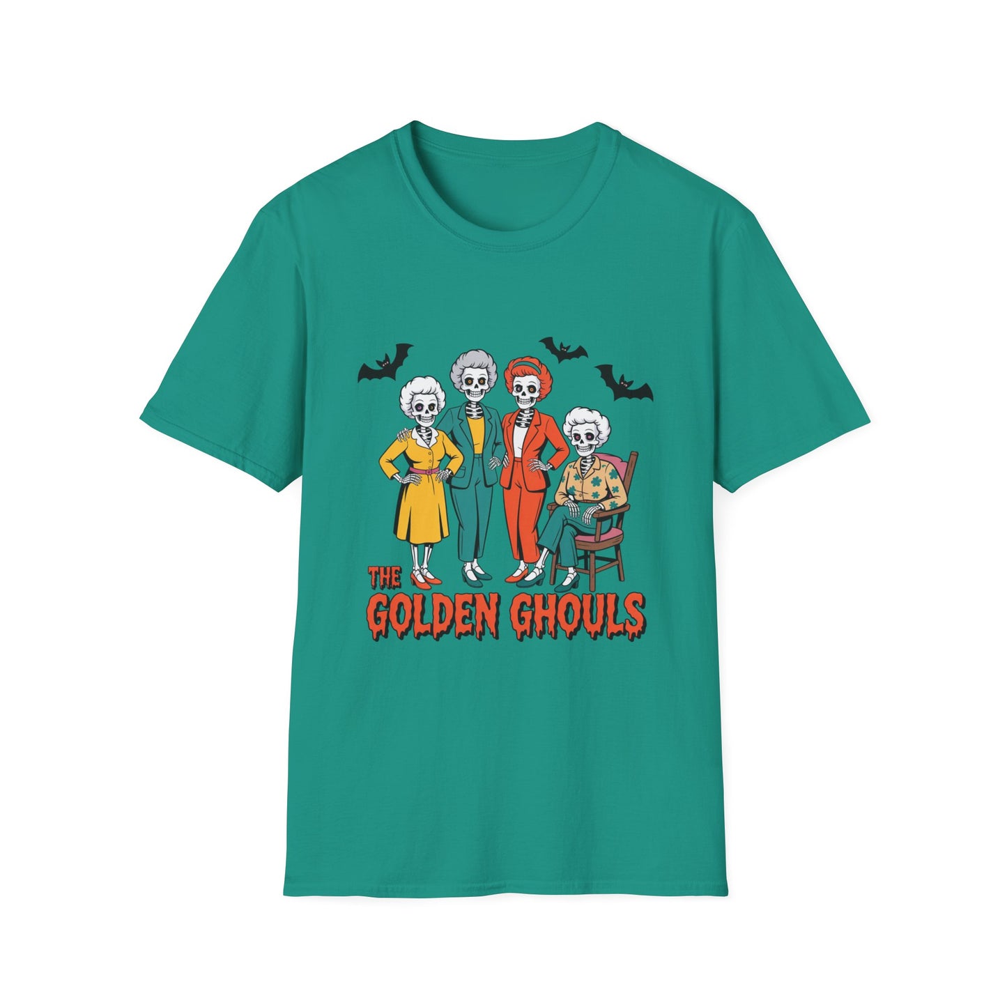Golden Ghouls Halloween Parody T-Shirt β Funny Skeleton Golden Girls Tee