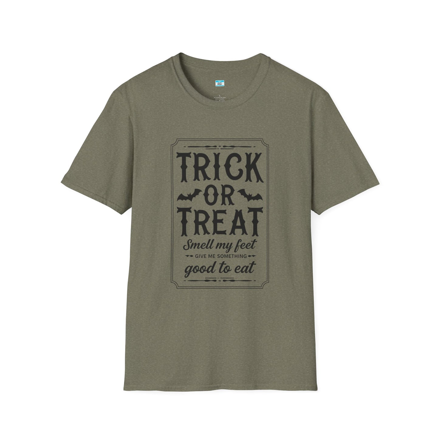 Funny Halloween “Trick or Treat Smell My Feet” T-Shirt – Spooky Season Graphic Tee