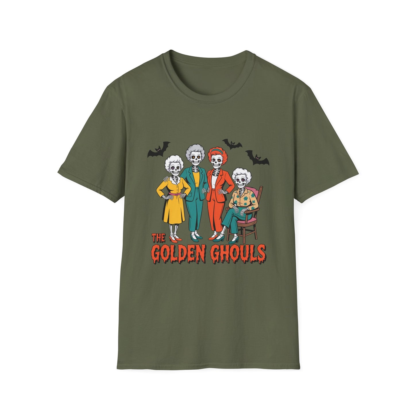 Golden Ghouls Halloween Parody T-Shirt β Funny Skeleton Golden Girls Tee