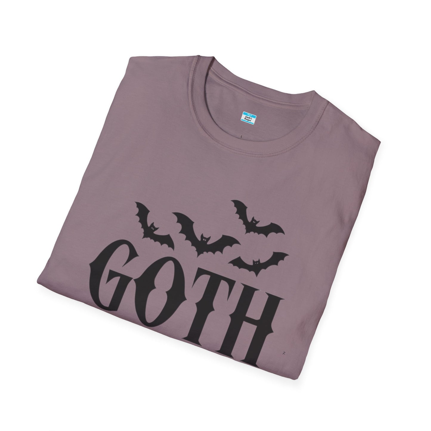 Goth Mama T-Shirt β Moon Phase & Bat Graphic Tee for Spooky Moms