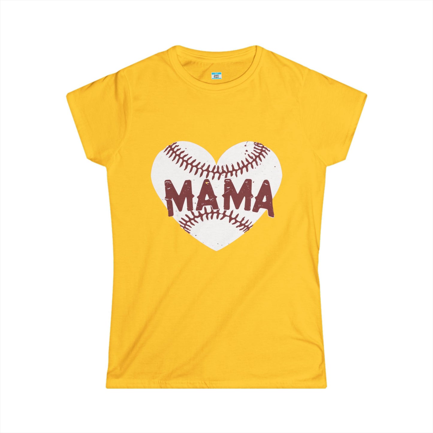Baseball Mama T-Shirt β Heart Baseball Sports Mom Tee
