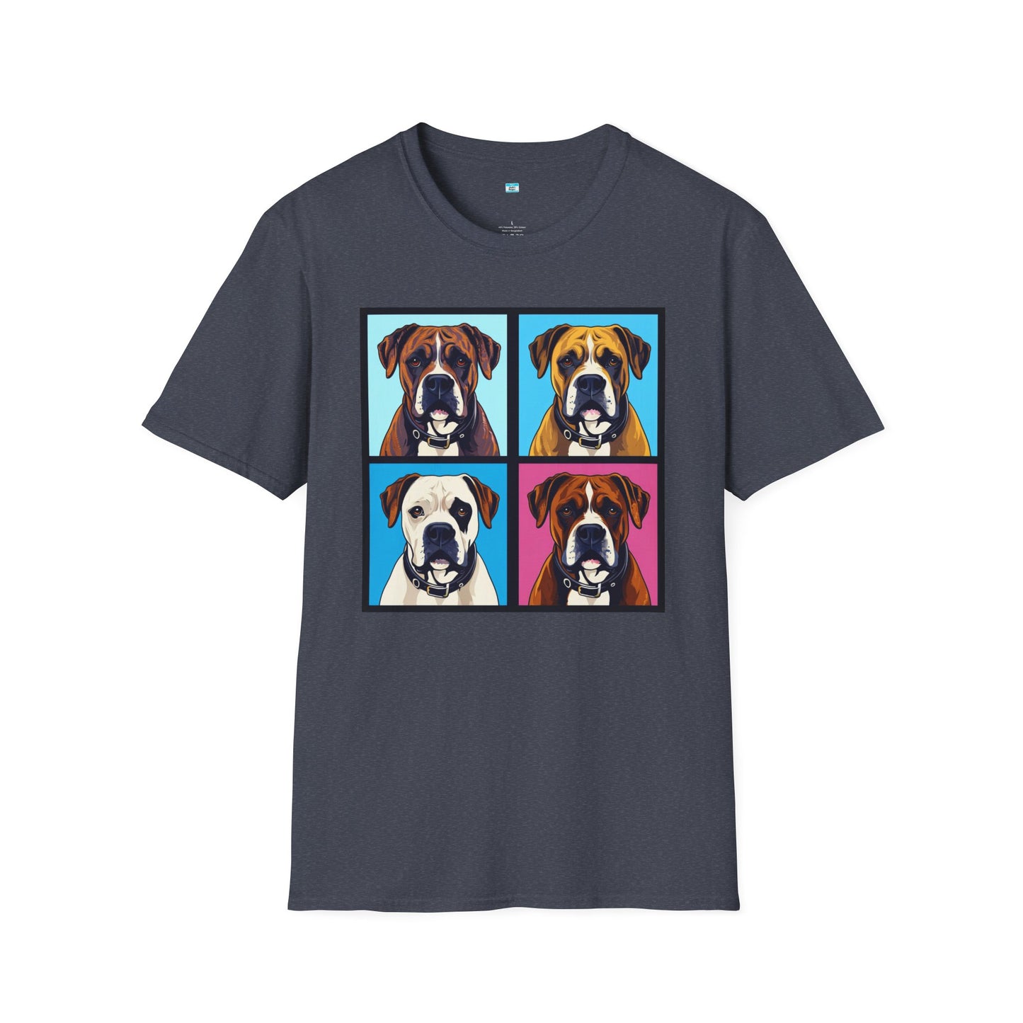 Pop Art Boxer Dog T-Shirt – Colorful Boxer Lover Graphic Tee