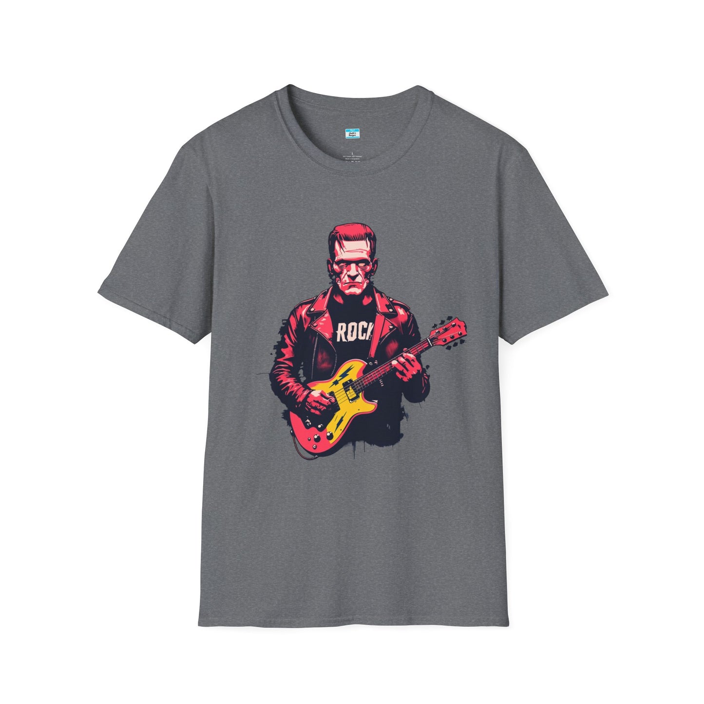 Frankenstein Rock Guitar T-Shirt – Horror Punk Monster Music Tee