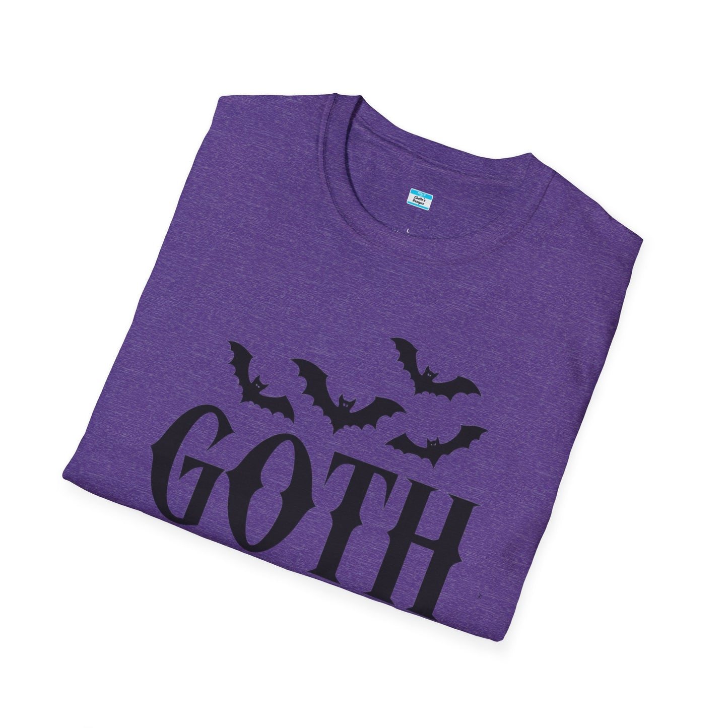 Goth Mama T-Shirt β Moon Phase & Bat Graphic Tee for Spooky Moms