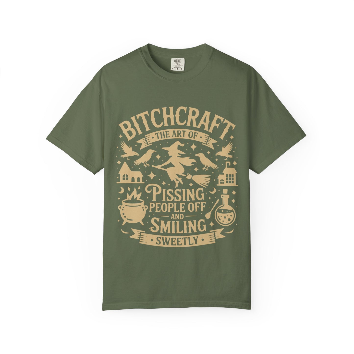 Bitchcraft – Funny Witchy T-Shirt | Gothic Witch Humor Tee