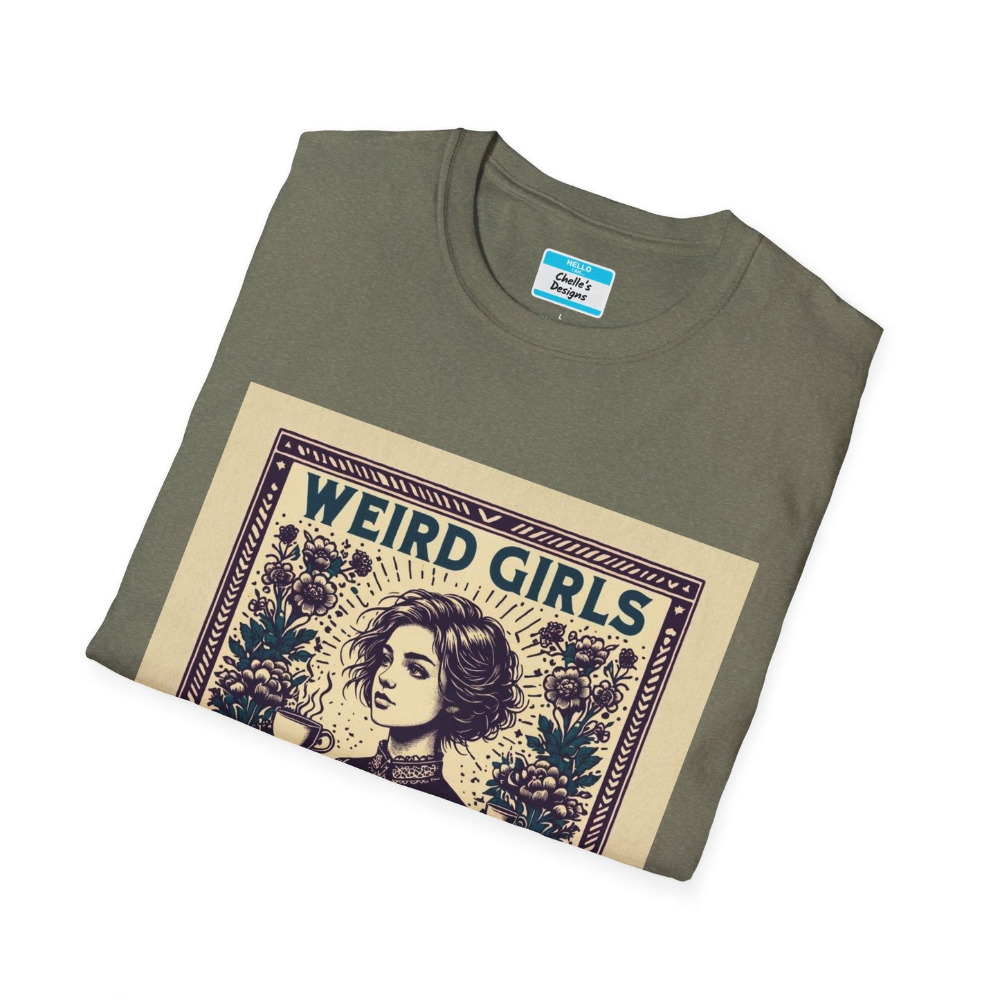 Weird Girls Club T-Shirt | Aesthetic Vintage Book Lover Graphic Tee for Women