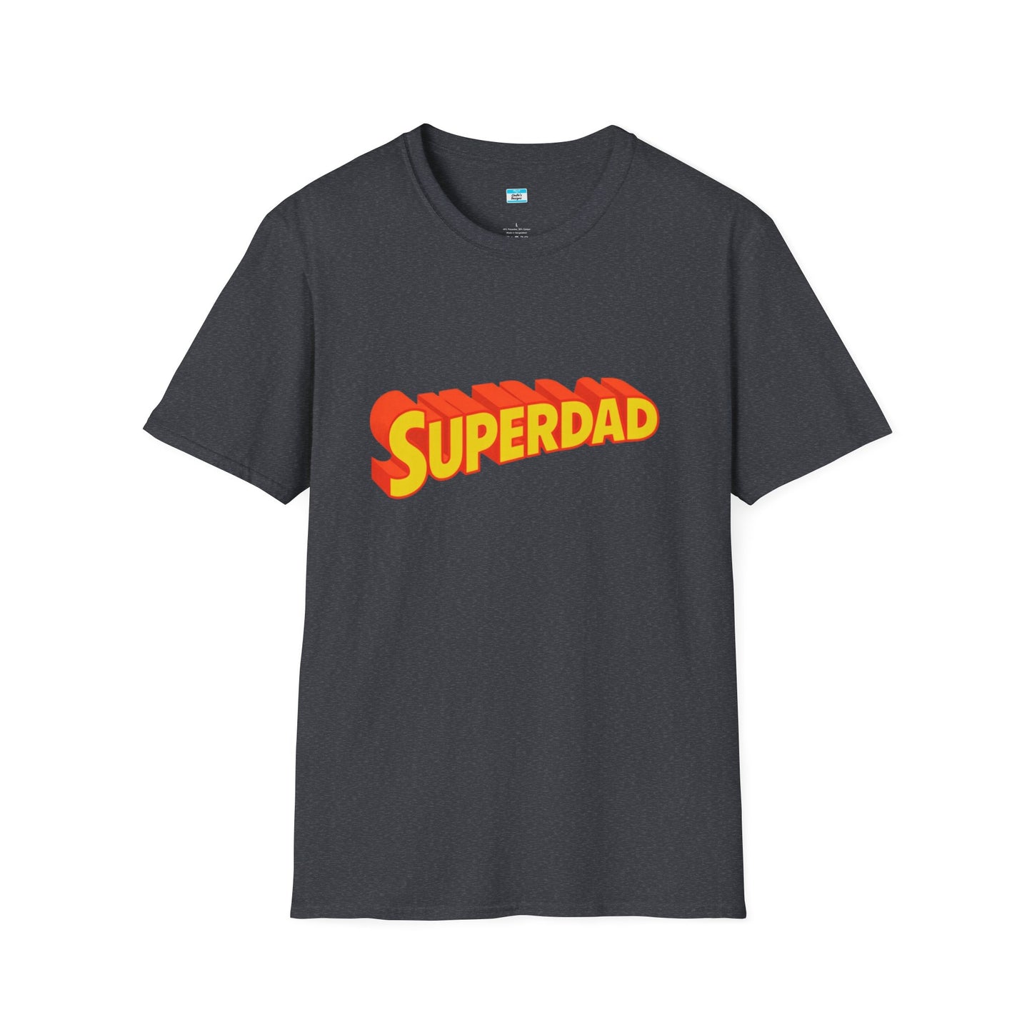 Superdad Graphic T-Shirt – Retro Comic Style Dad Tee, Fun Father’s Day Gift