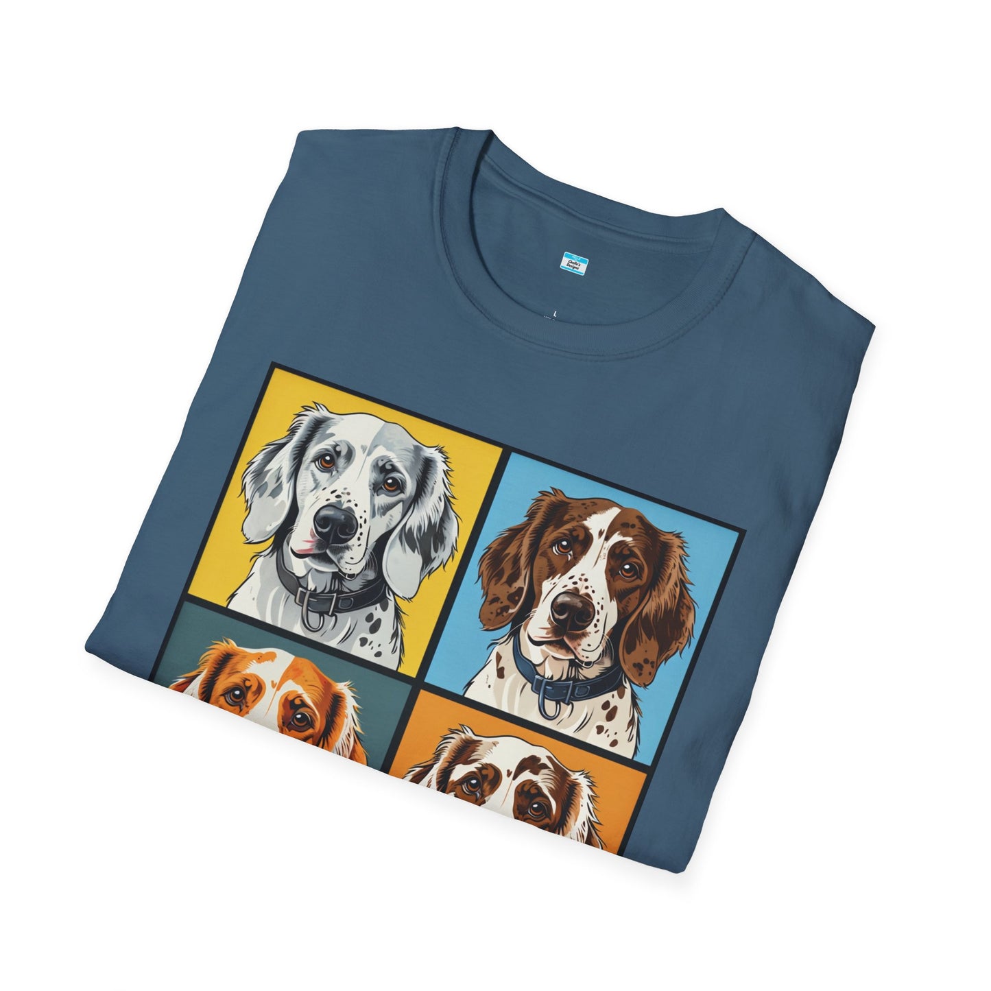 Pop Art English Setter T-Shirt β Colorful Dog Lover Graphic Tee