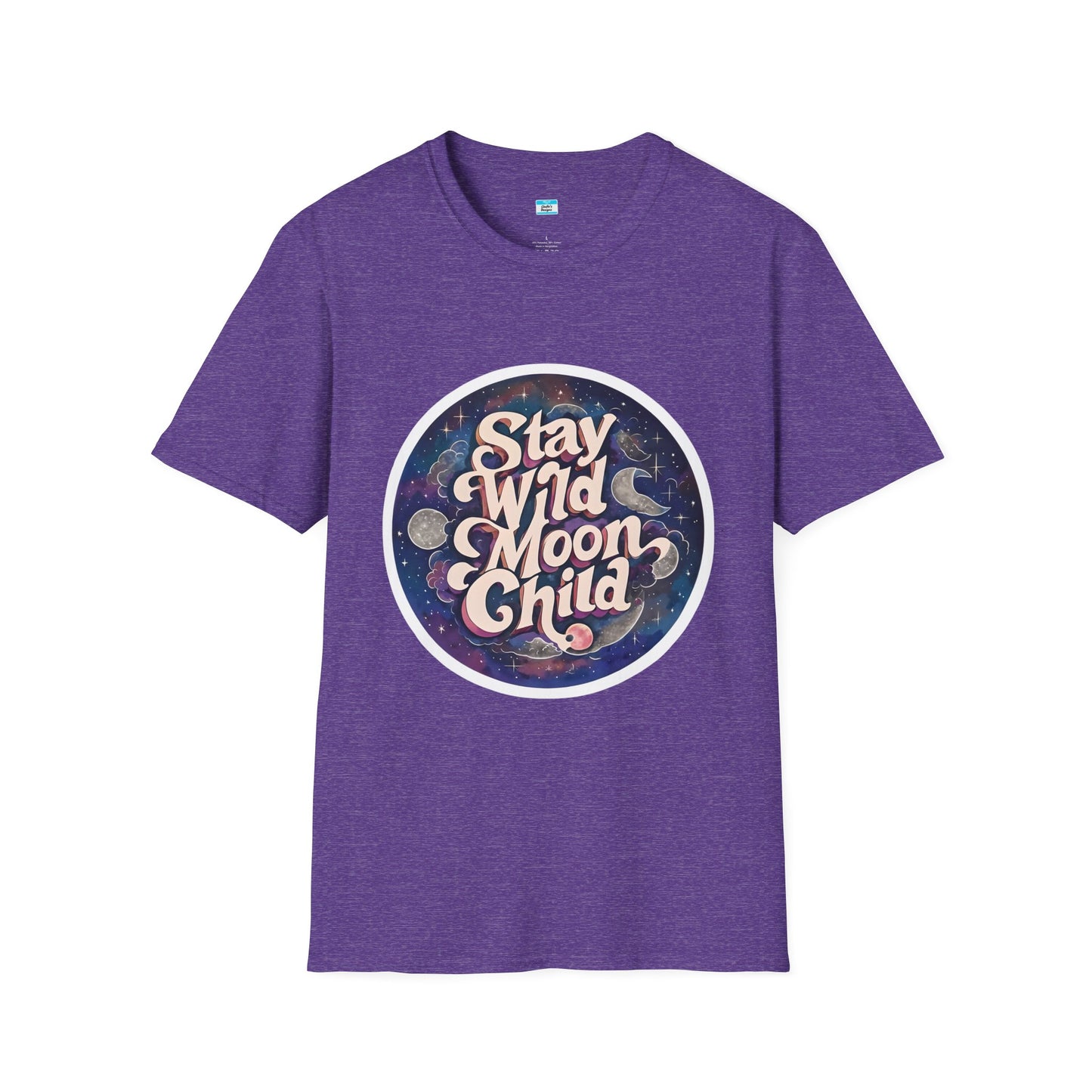 Stay Wild Moon Child T-Shirt β Boho Retro Celestial Graphic Tee