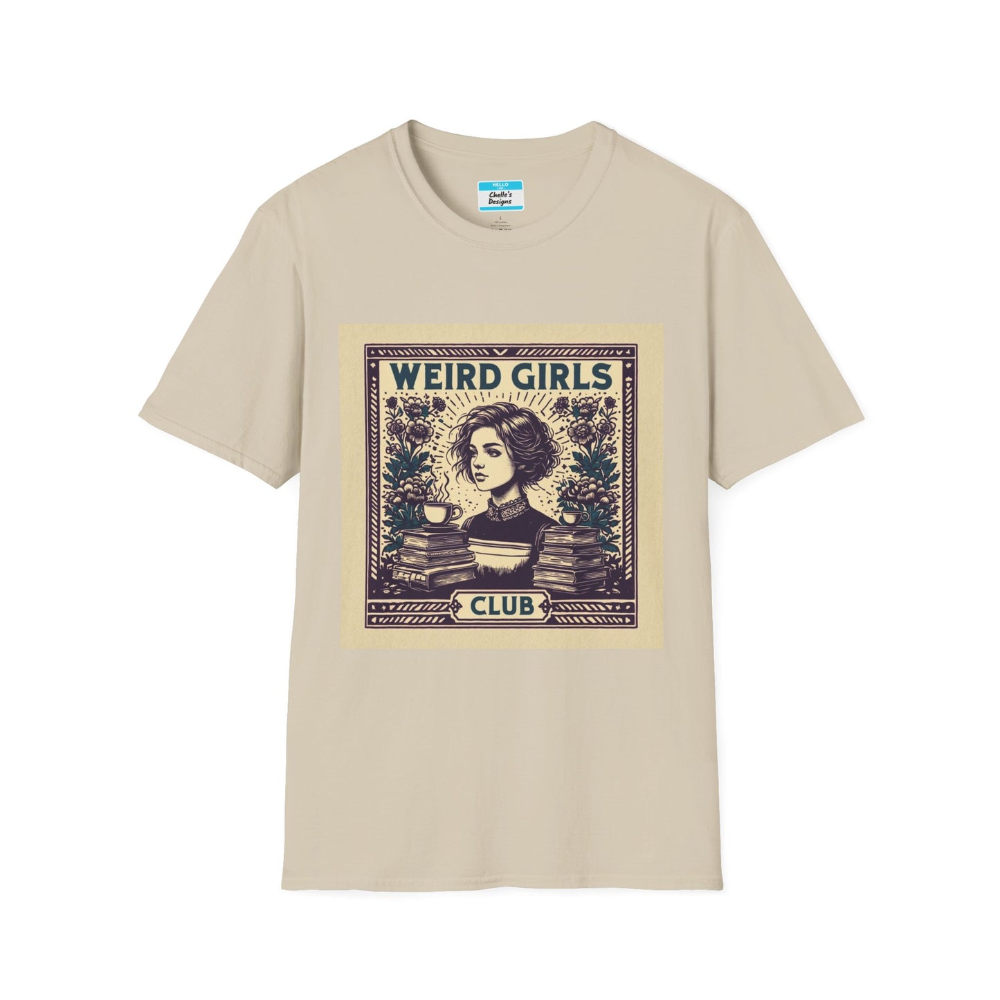 Weird Girls Club T-Shirt | Aesthetic Vintage Book Lover Graphic Tee for Women