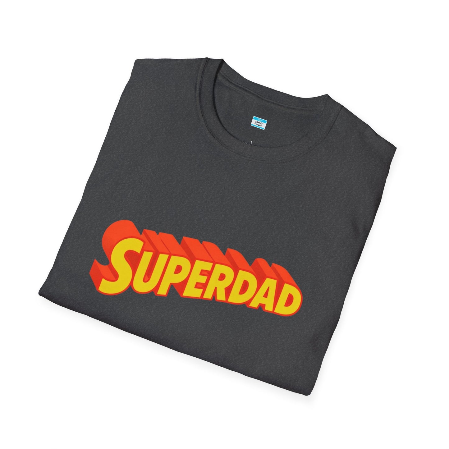 Superdad Graphic T-Shirt – Retro Comic Style Dad Tee, Fun Father’s Day Gift