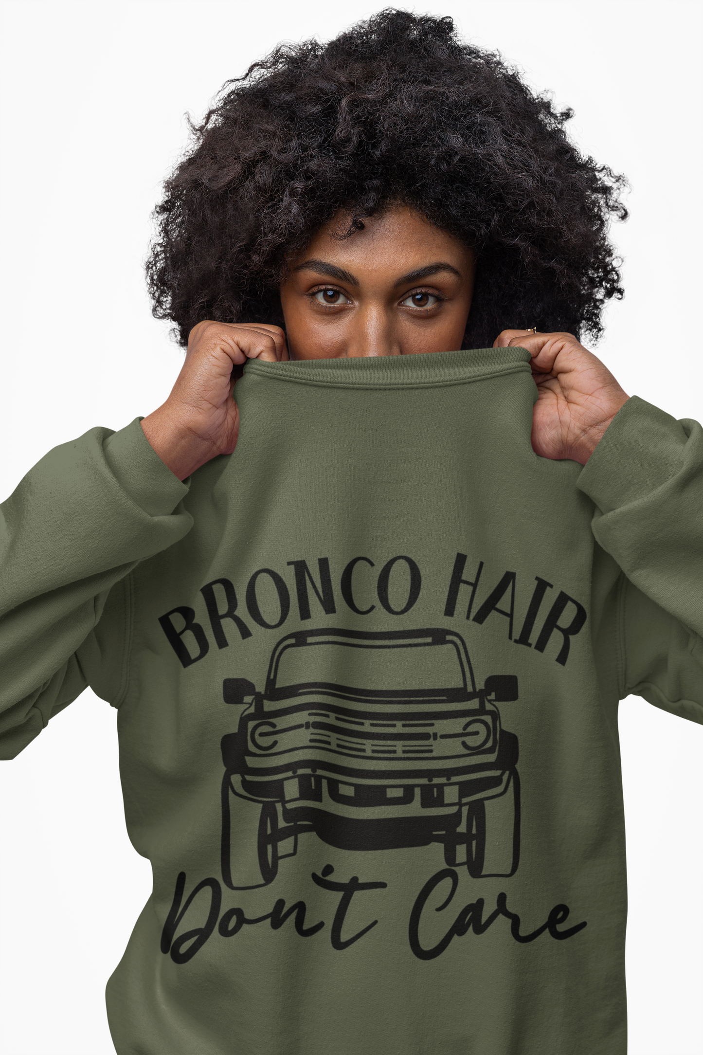 Bronco Hair Don’t Care Sweatshirt Unisex Off-Road Crewneck