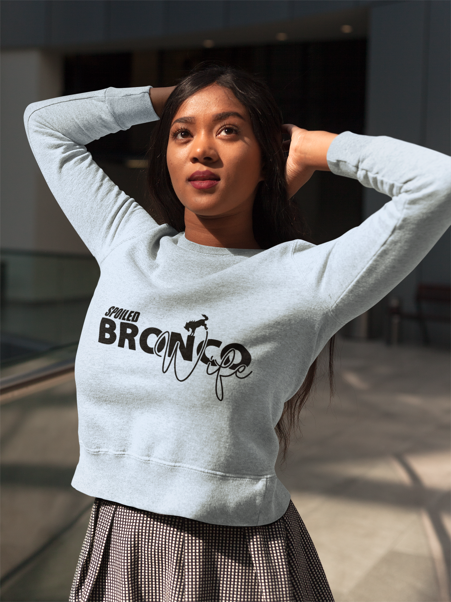 Spoiled Bronco Wife Unisex Sweatshirt Bronco Lover Off-Road Crewneck
