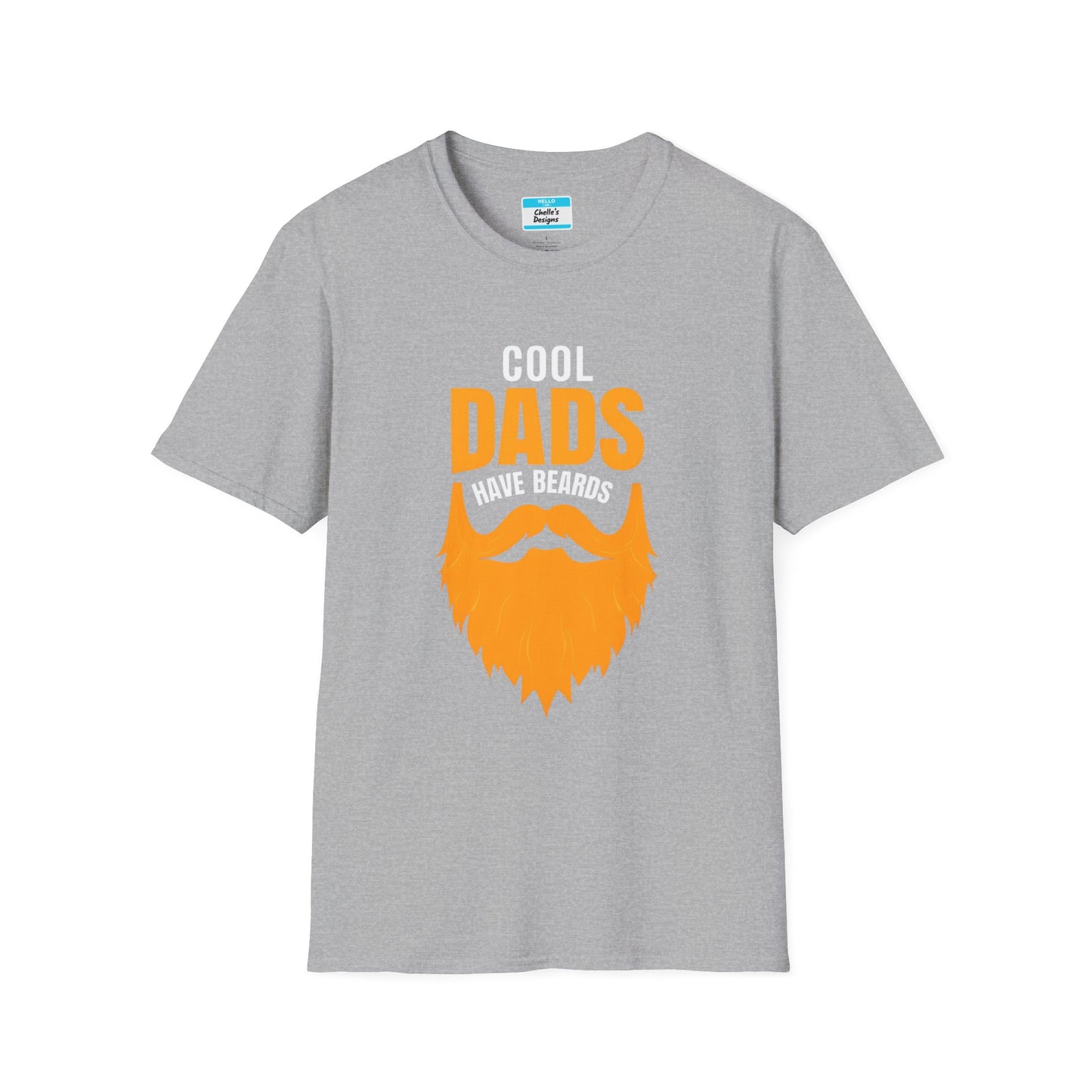 Cool Dads Have Ginger Beards T-Shirt | Funny Father’s Day Gift Beard Graphic Tee