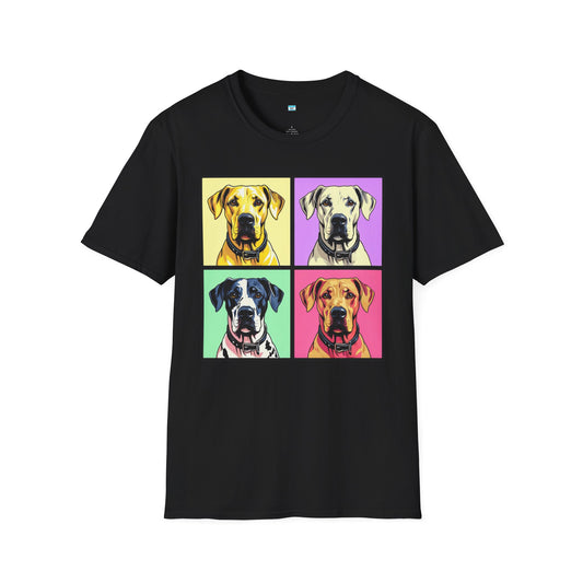 Pop Art Great Dane T-Shirt – Colorful Dog Lover Graphic Tee