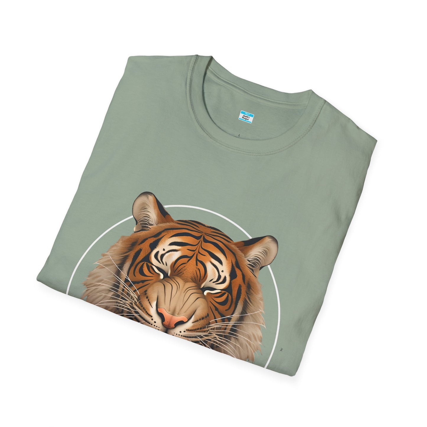 Roaring Tiger Face Graphic T-Shirt – Bold Wild Jungle Animal Tee for Men & Women