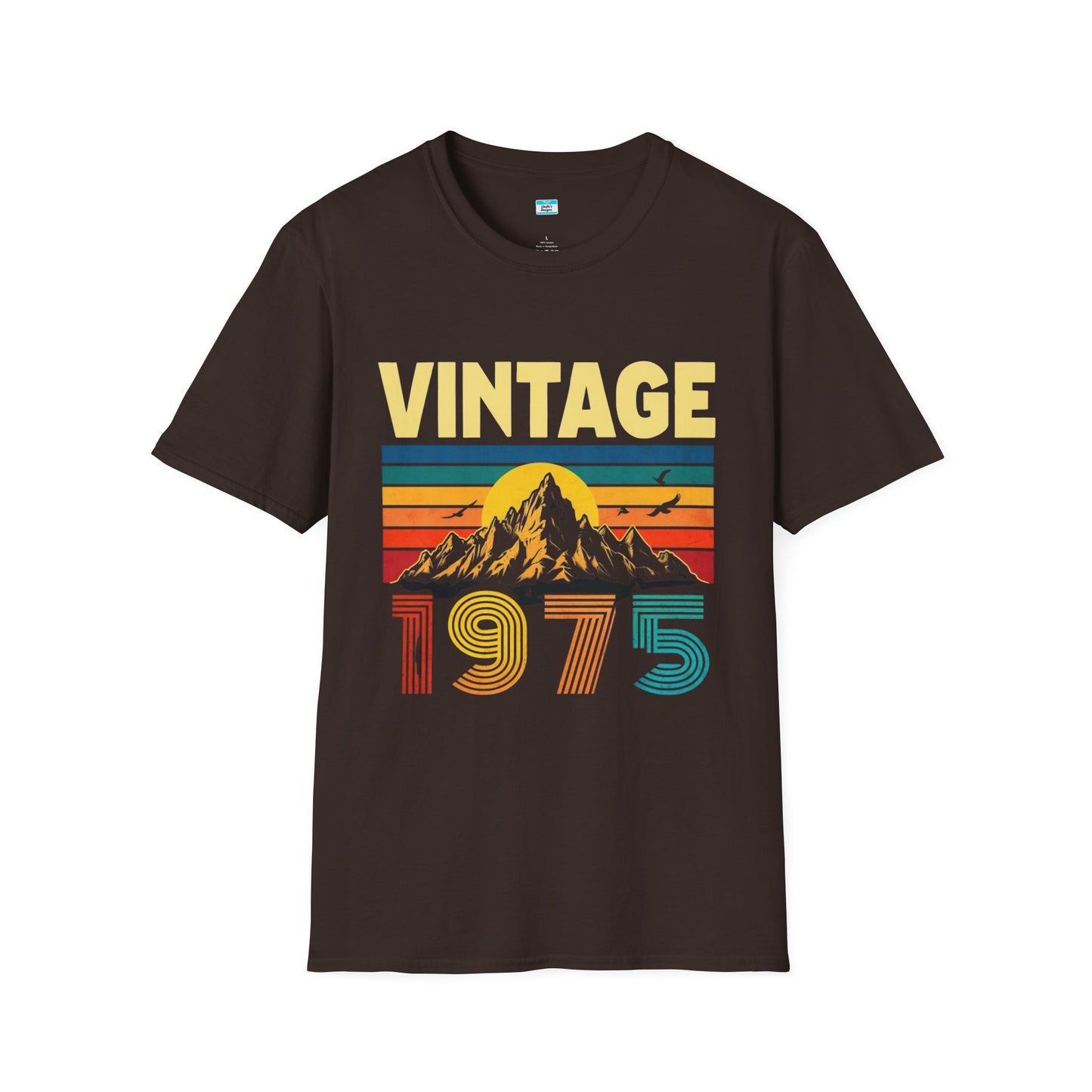Vintage 1975 T-Shirt β Retro Sunset Mountain 70s Birthday Tee