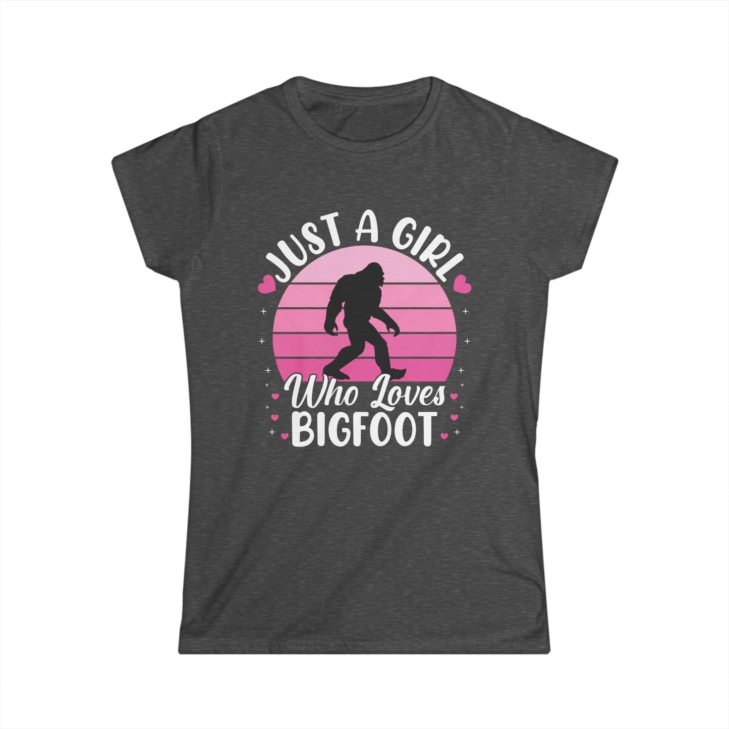 Just a Girl Who Loves Bigfoot T-Shirt β Cute Funny Sasquatch Lover Tee