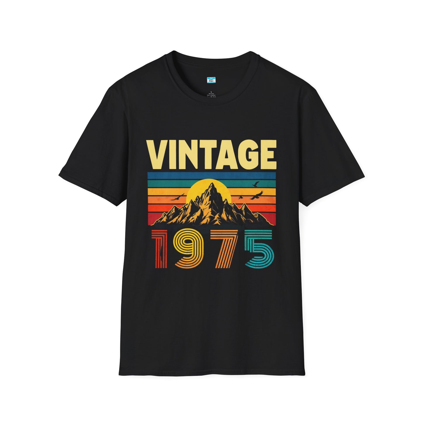 Vintage 1975 T-Shirt β Retro Sunset Mountain 70s Birthday Tee