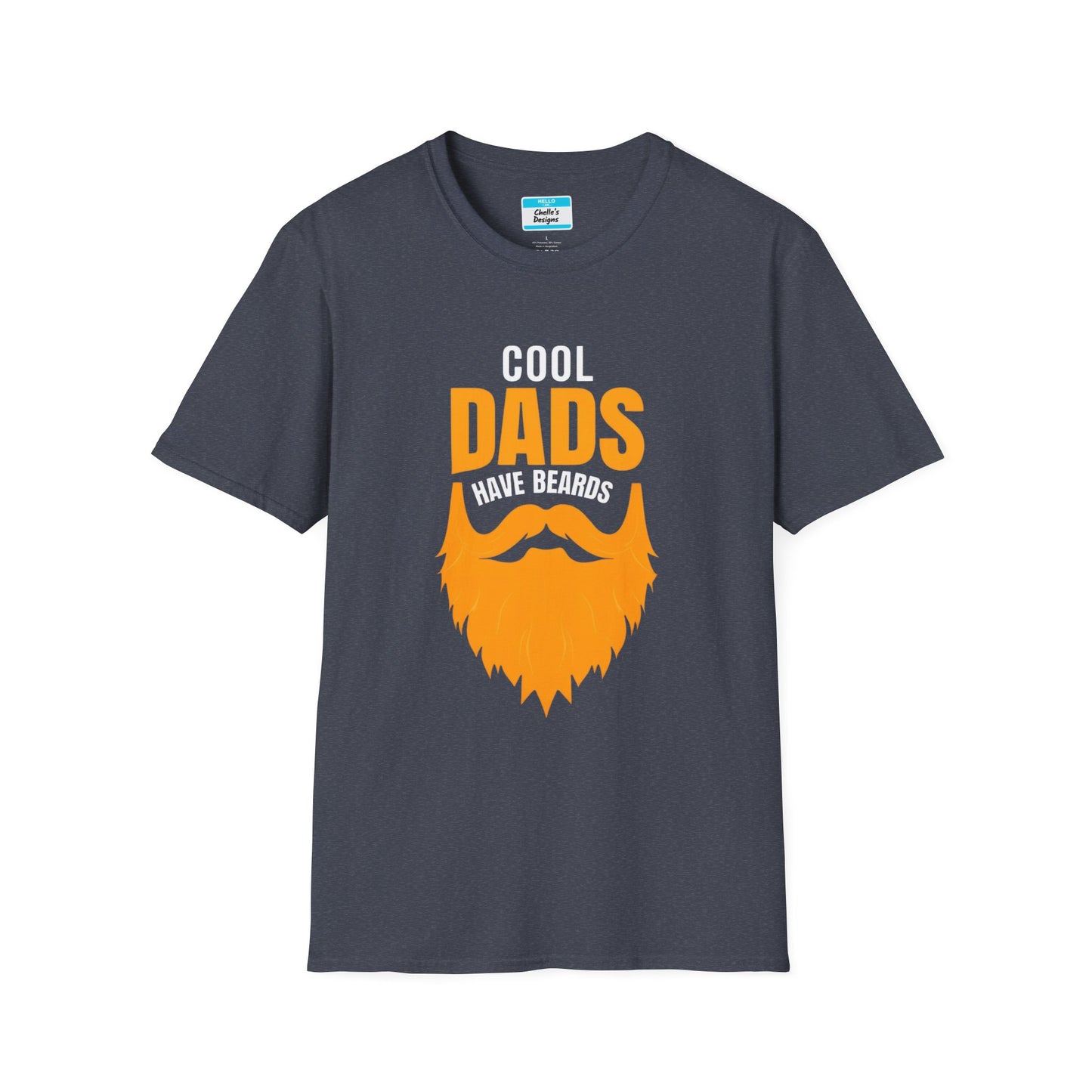 Cool Dads Have Ginger Beards T-Shirt | Funny Father’s Day Gift Beard Graphic Tee