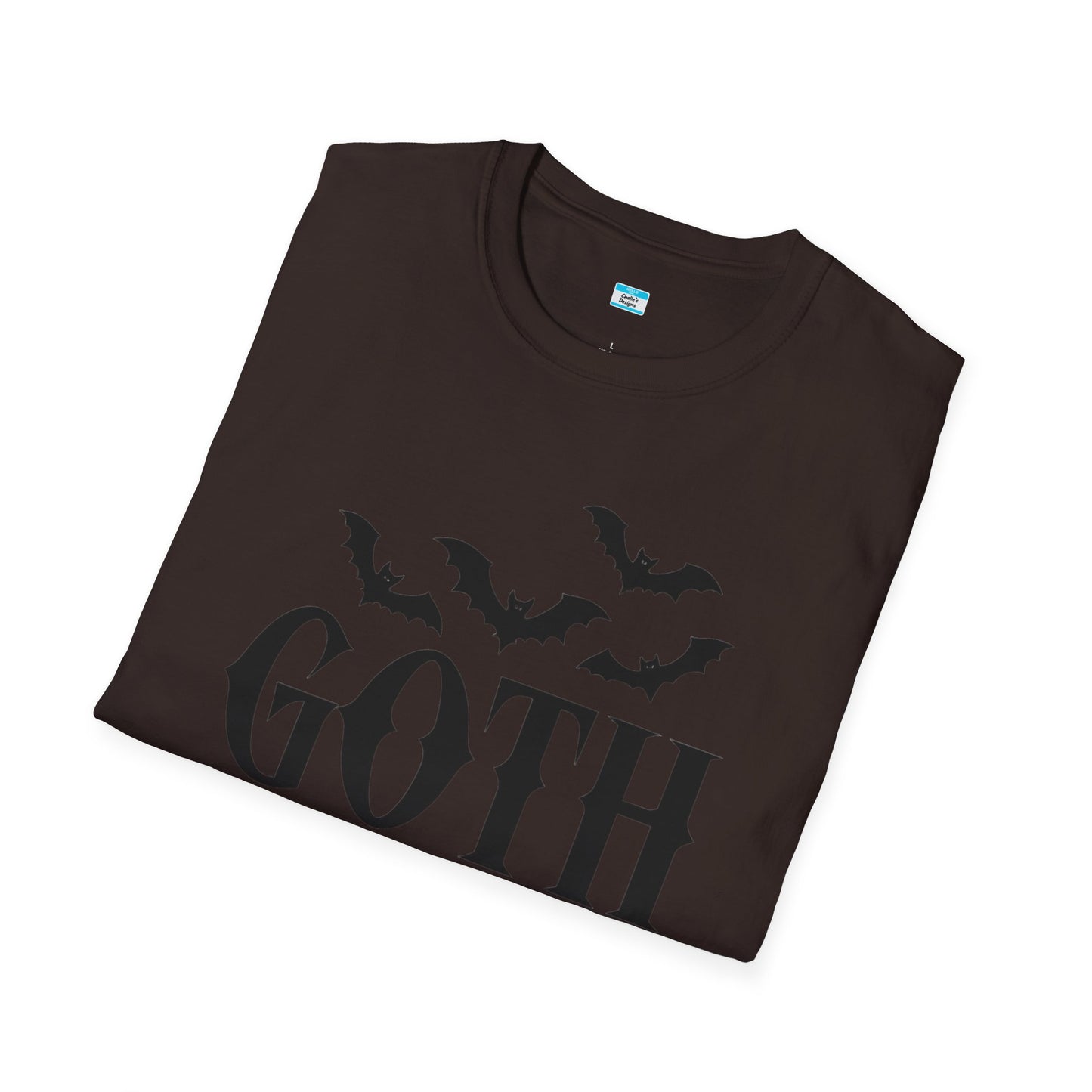 Goth Mama T-Shirt β Moon Phase & Bat Graphic Tee for Spooky Moms