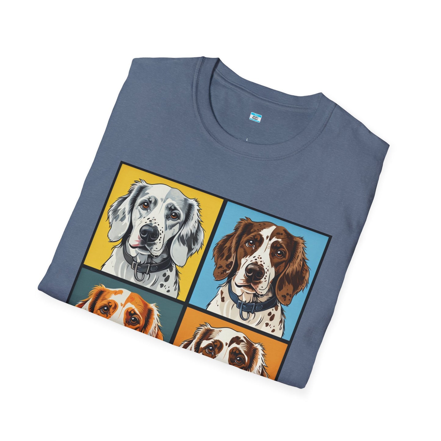 Pop Art English Setter T-Shirt β Colorful Dog Lover Graphic Tee