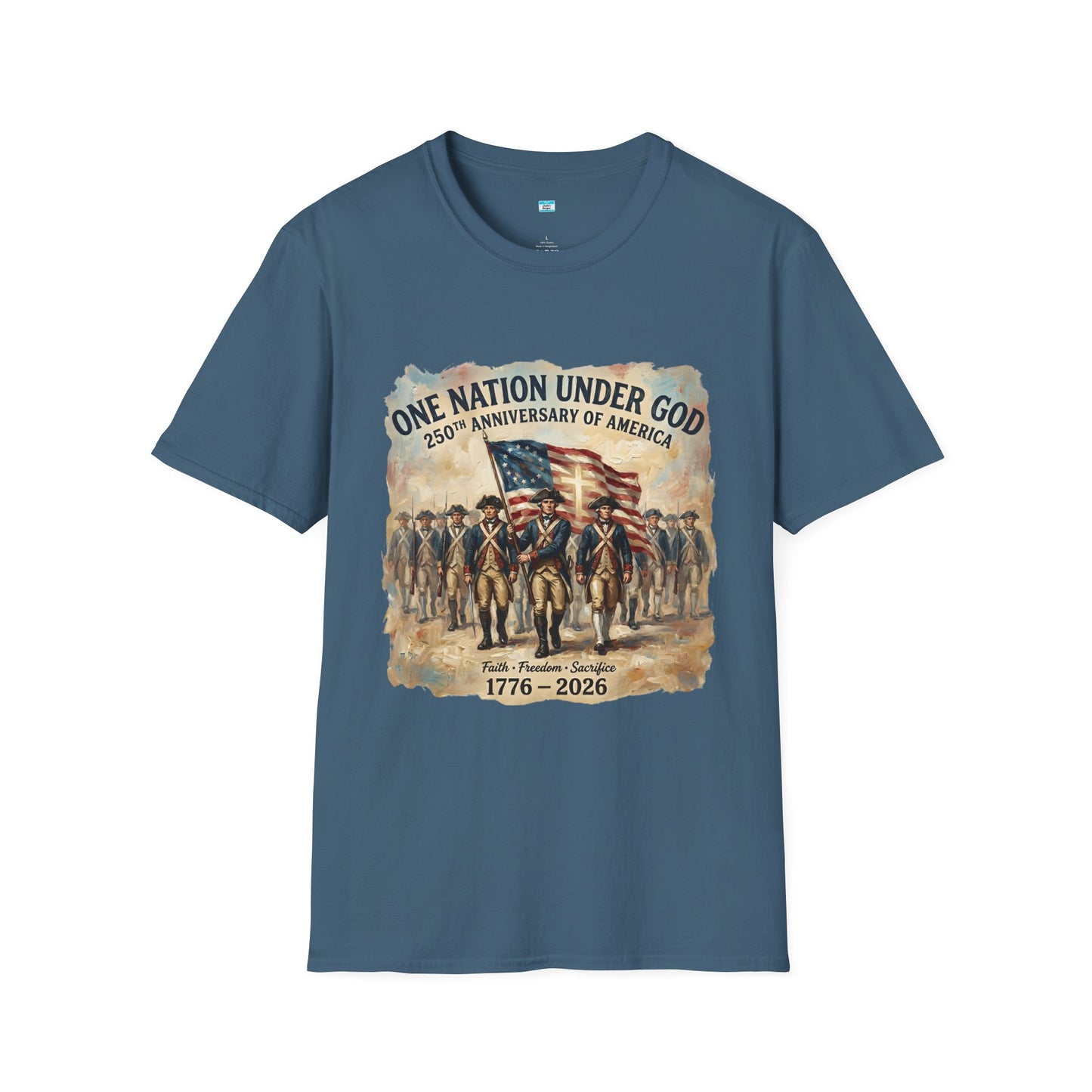 America 250 Shirt 1776-2026 | One Nation Under God Patriotic USA Tee