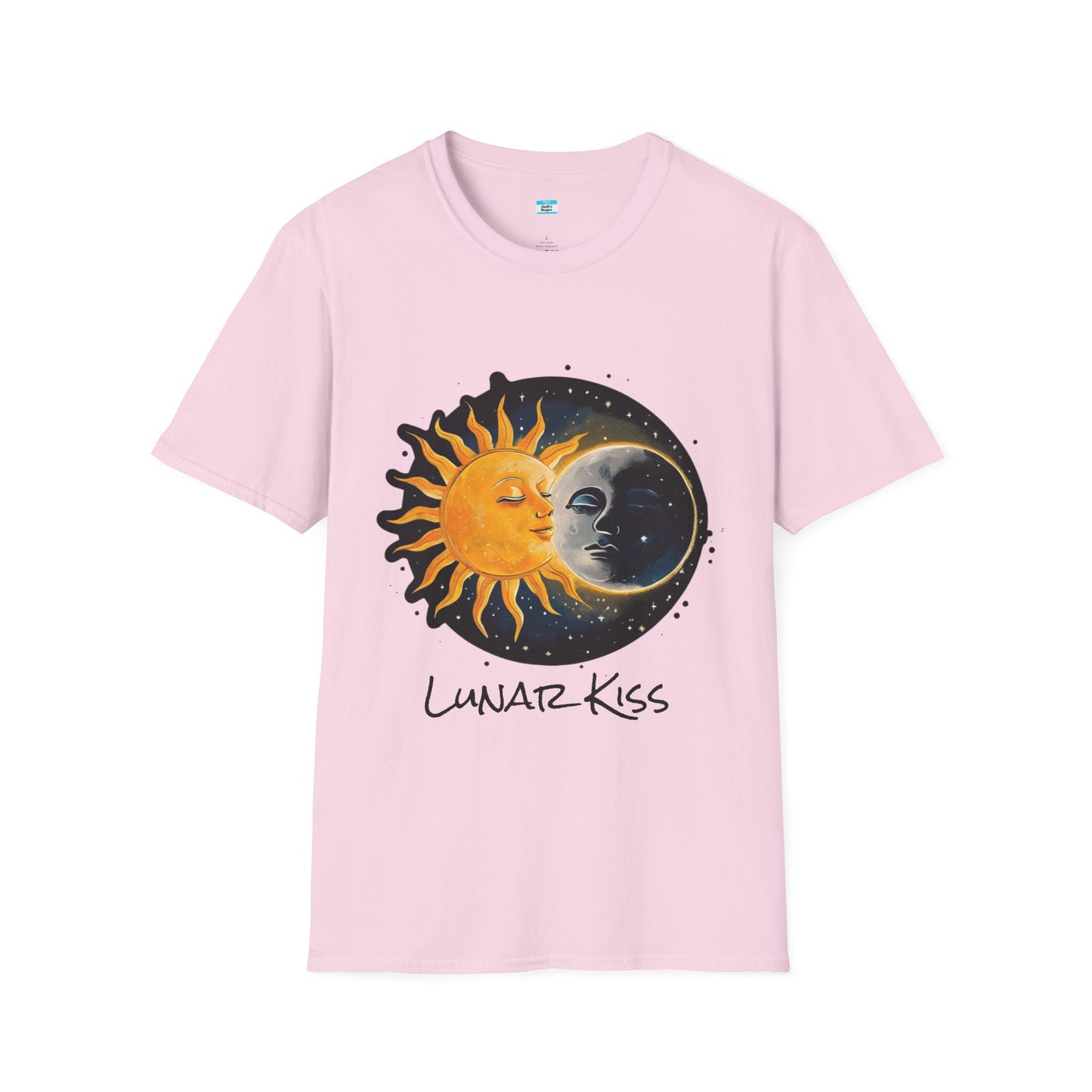 Lunar Kiss T-Shirt β Romantic Sun and Moon Celestial Graphic Tee