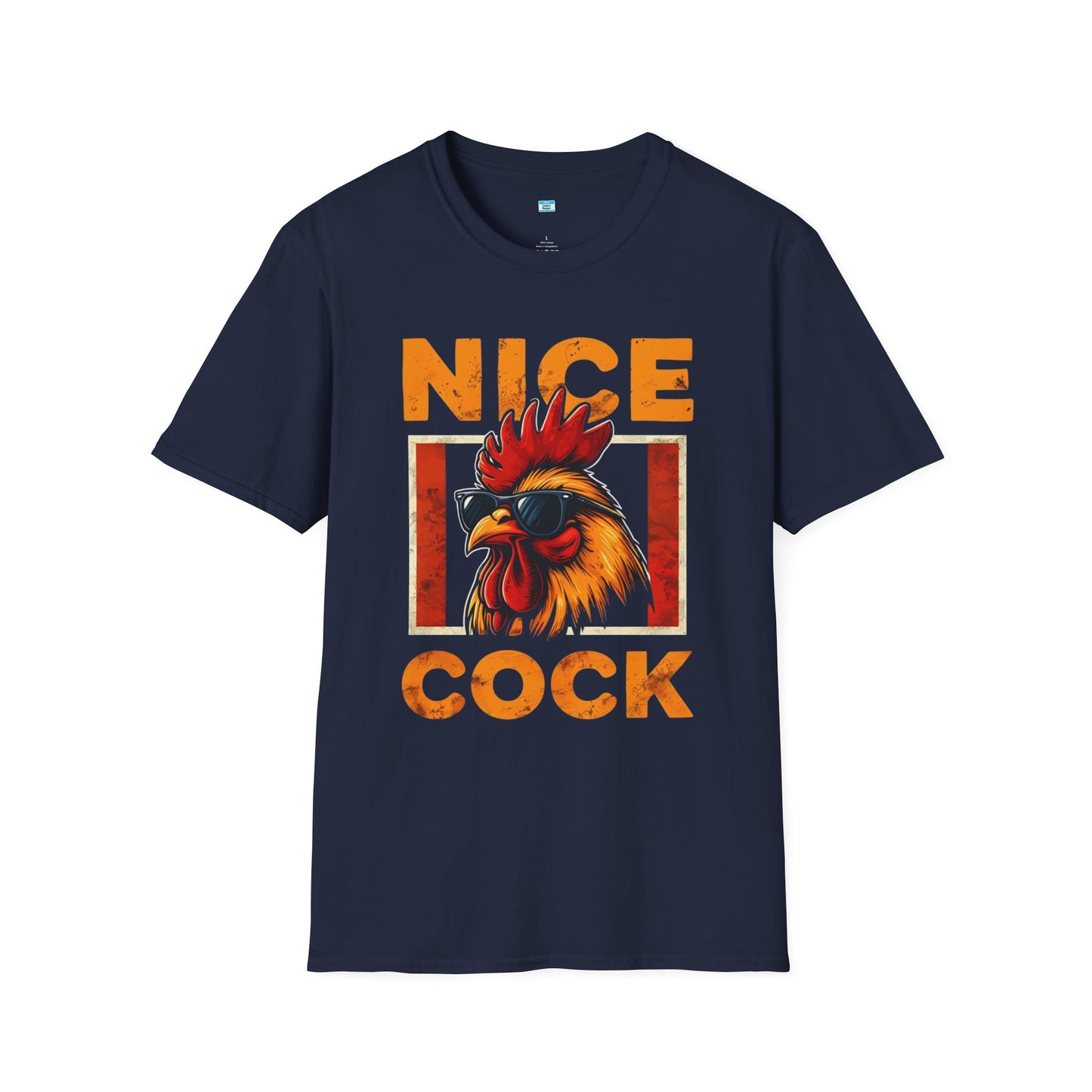 Nice Cock T-Shirt – Funny Rooster Graphic Tee, Farm Animal Humor Shirt