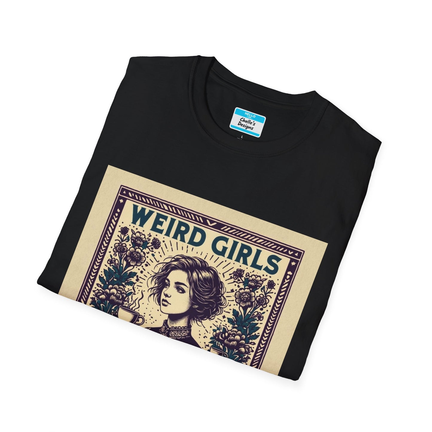 Weird Girls Club T-Shirt | Aesthetic Vintage Book Lover Graphic Tee for Women