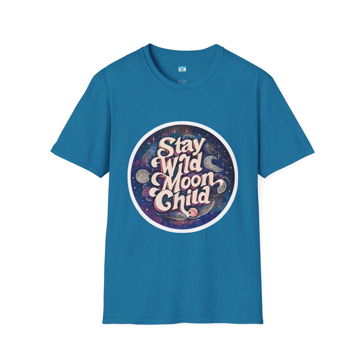 Stay Wild Moon Child T-Shirt β Boho Retro Celestial Graphic Tee