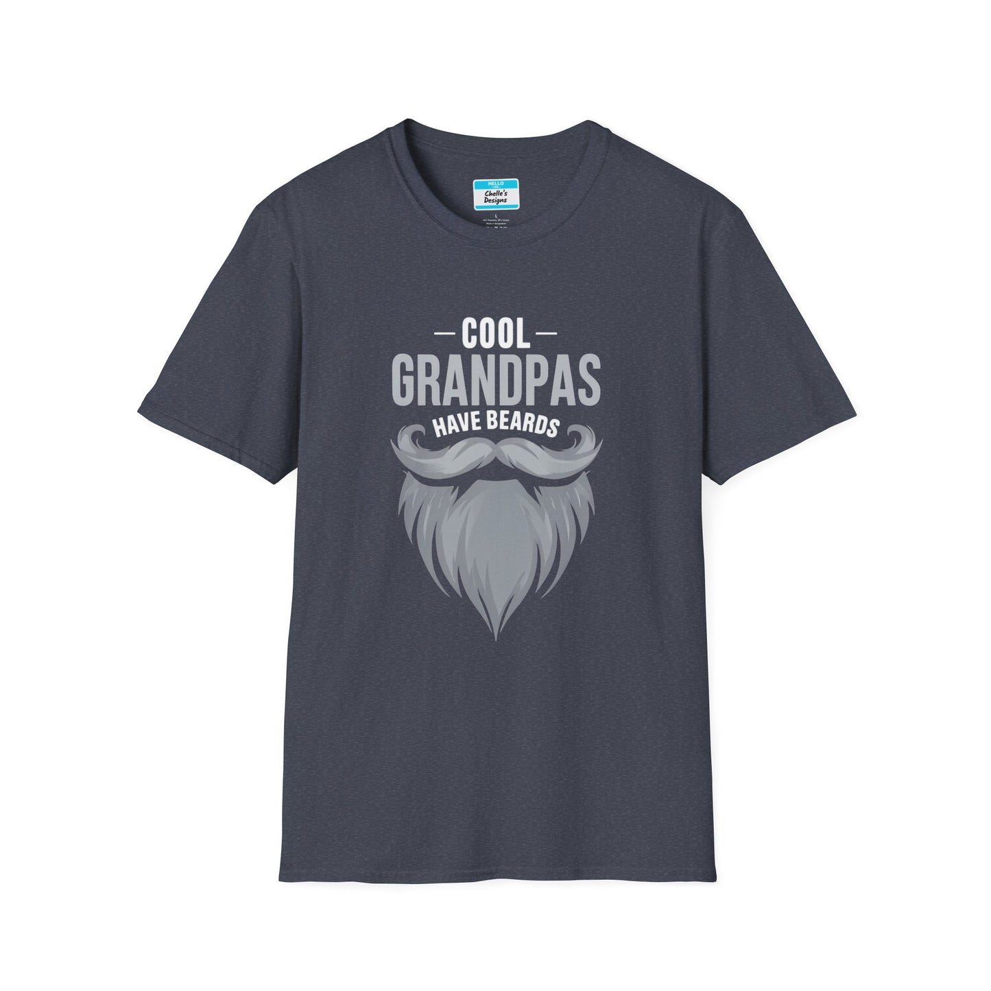 Cool Dads Have Gray Beards T-Shirt | Funny Father’s Day Gift Beard Graphic Tee