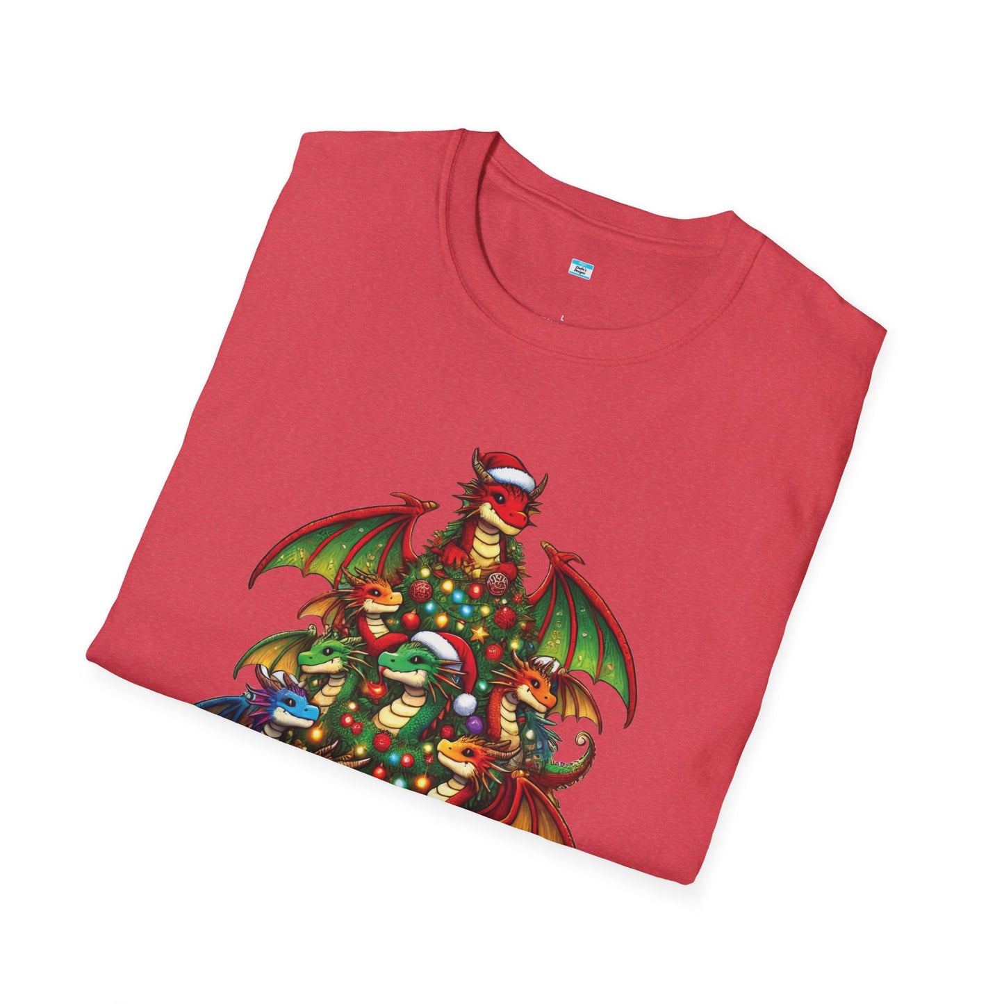 Christmas Dragon Tree Shirt β Fun Fantasy Holiday Tee for Teens & Adults