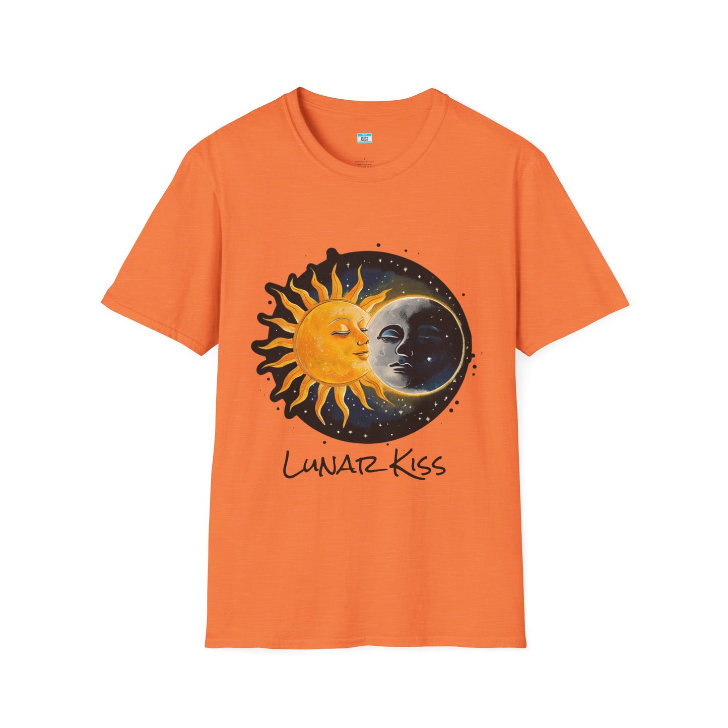 Lunar Kiss T-Shirt β Romantic Sun and Moon Celestial Graphic Tee