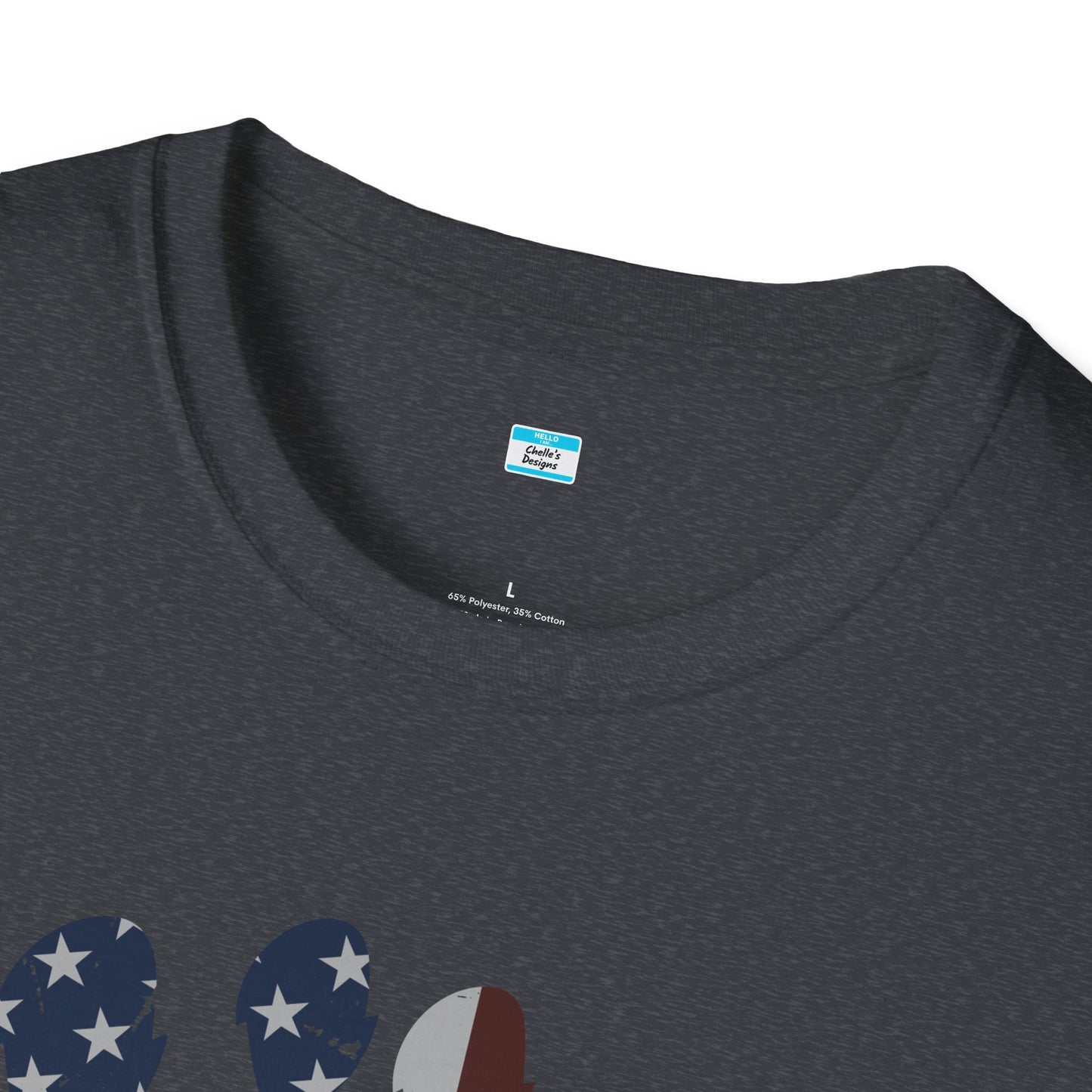 Patriotic Bigfoot Footprint T-Shirt, American Flag Sasquatch USA Tee