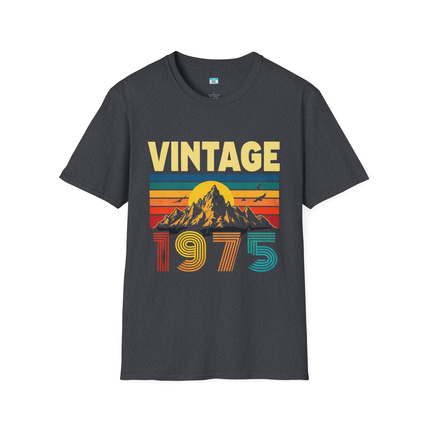 Vintage 1975 T-Shirt β Retro Sunset Mountain 70s Birthday Tee