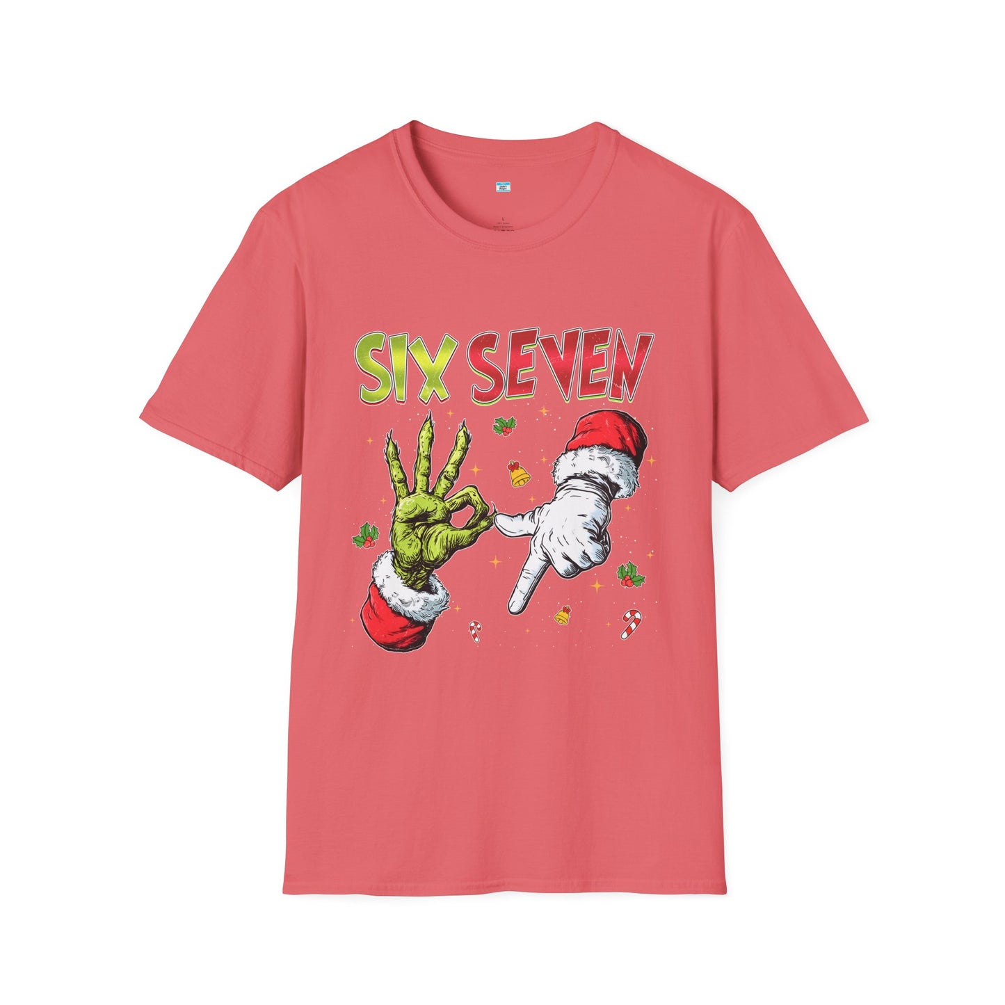 Funny Six Seven Christmas Shirt β Santa & Green Hand Holiday Humor Tee