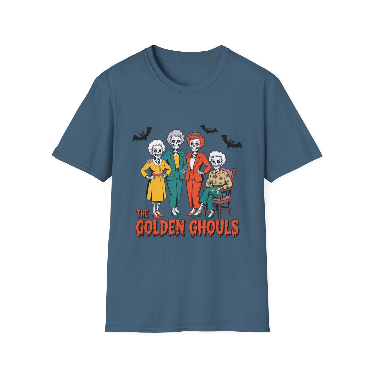 Golden Ghouls Halloween Parody T-Shirt β Funny Skeleton Golden Girls Tee
