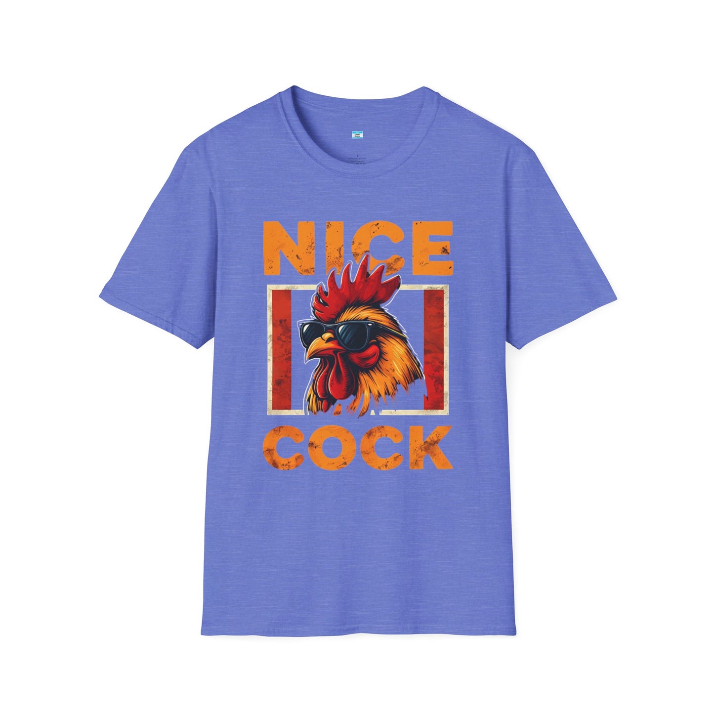 Nice Cock T-Shirt – Funny Rooster Graphic Tee, Farm Animal Humor Shirt