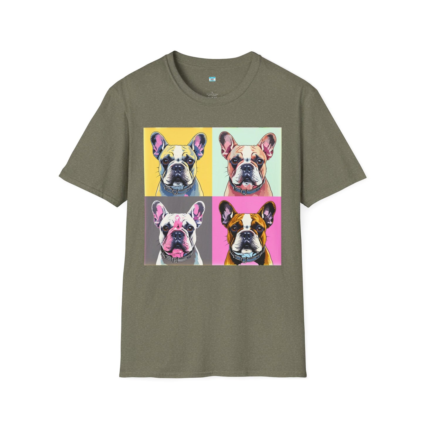 Pop Art French Bulldog T-Shirt β Colorful Frenchie Lover Graphic Tee