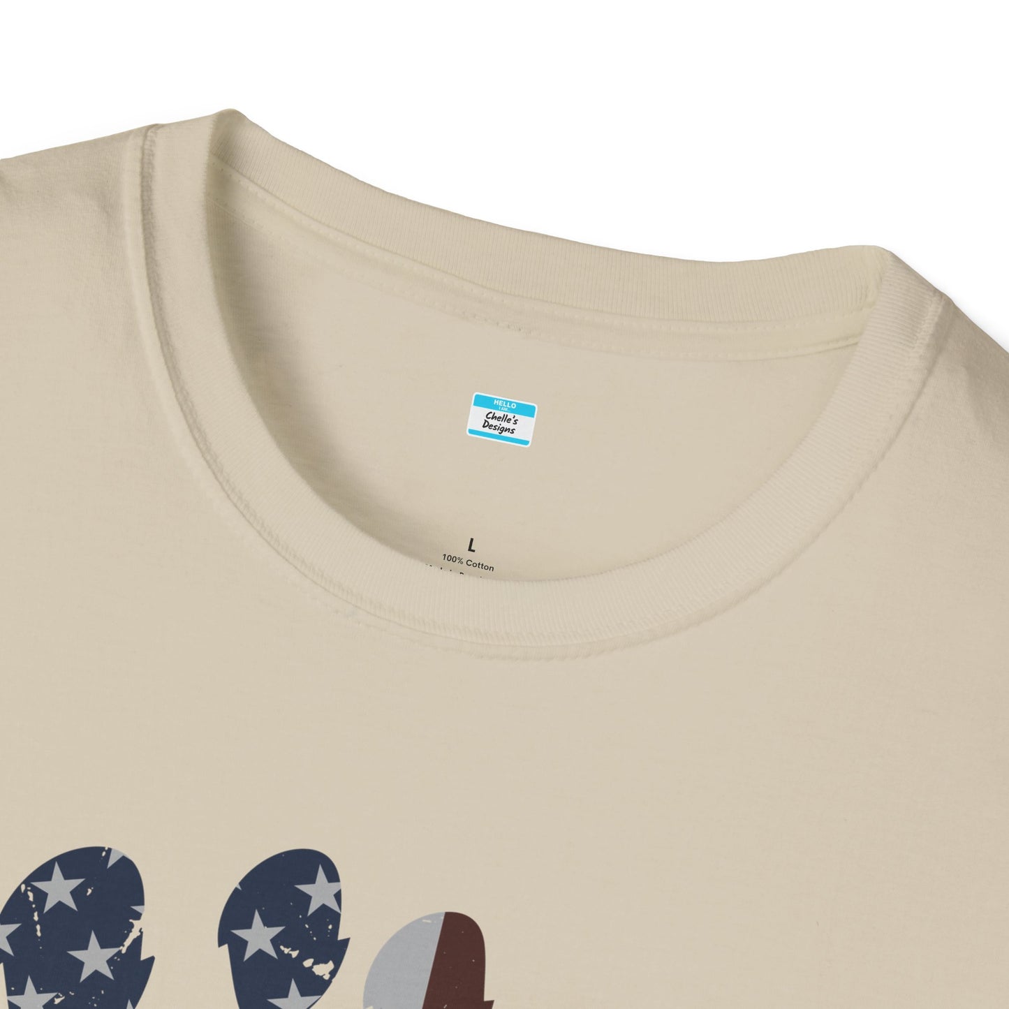 Patriotic Bigfoot Footprint T-Shirt, American Flag Sasquatch USA Tee