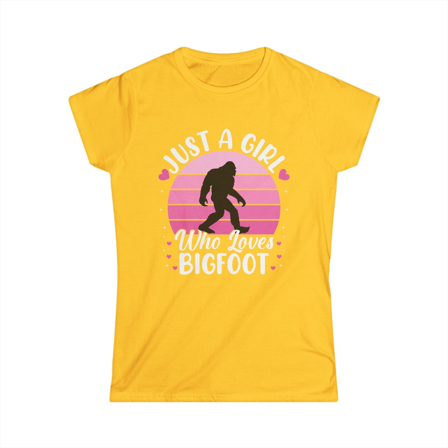 Just a Girl Who Loves Bigfoot T-Shirt β Cute Funny Sasquatch Lover Tee