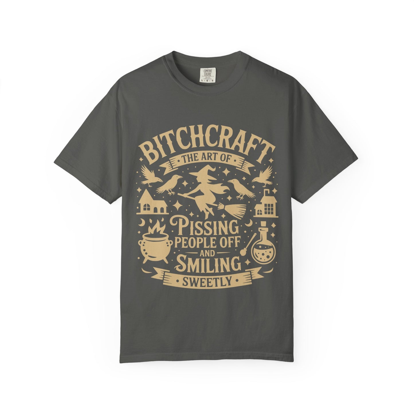 Bitchcraft – Funny Witchy T-Shirt | Gothic Witch Humor Tee
