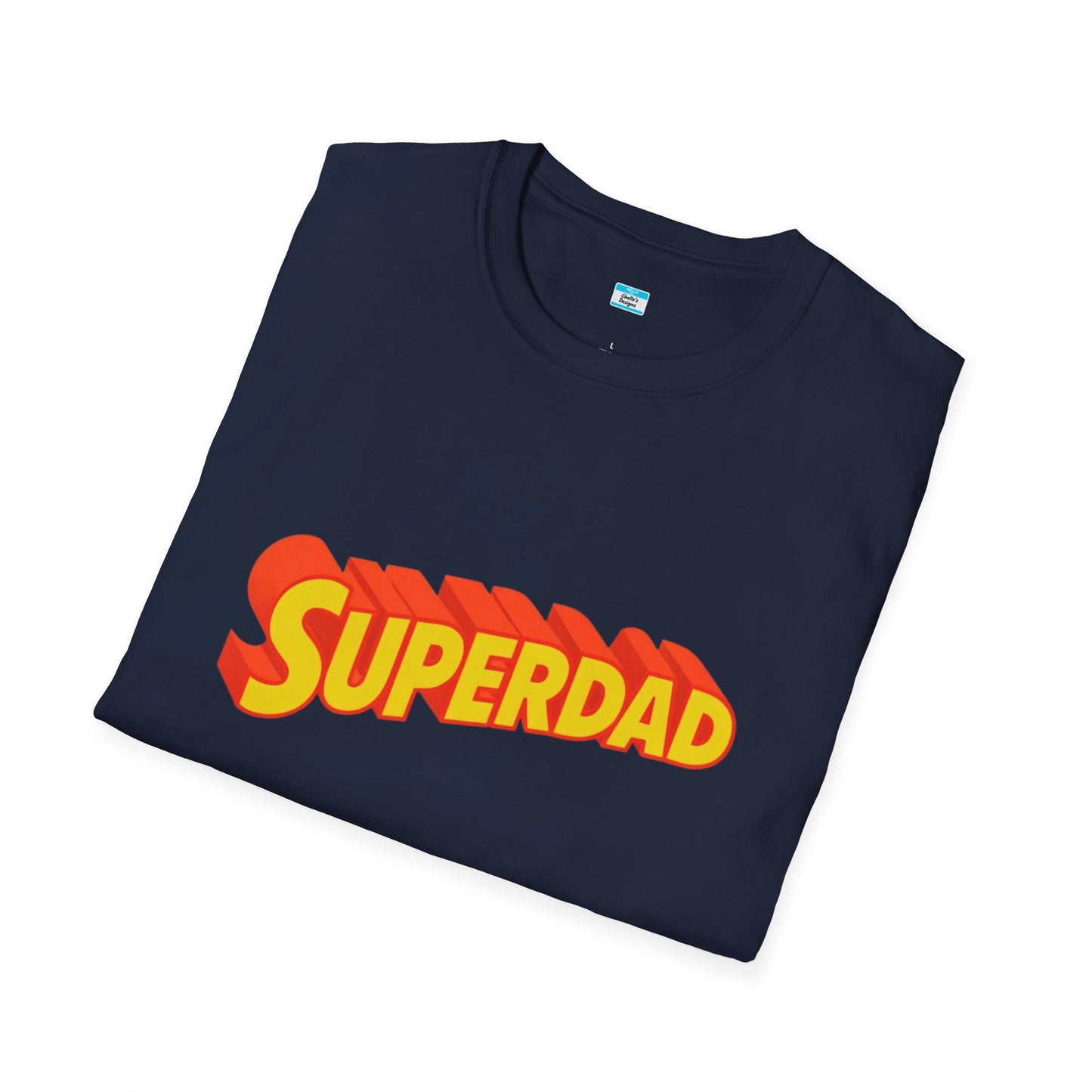 Superdad Graphic T-Shirt – Retro Comic Style Dad Tee, Fun Father’s Day Gift