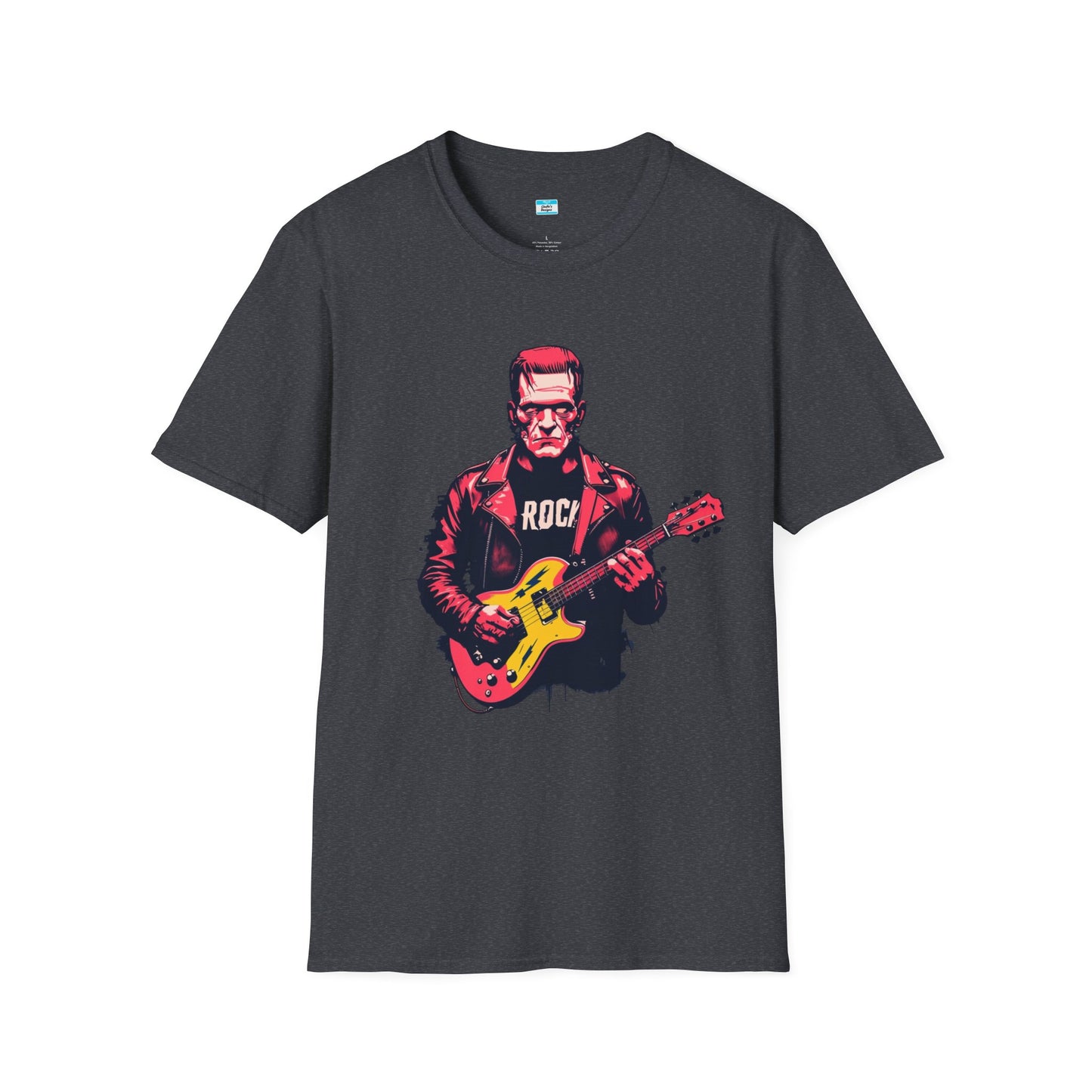 Frankenstein Rock Guitar T-Shirt – Horror Punk Monster Music Tee