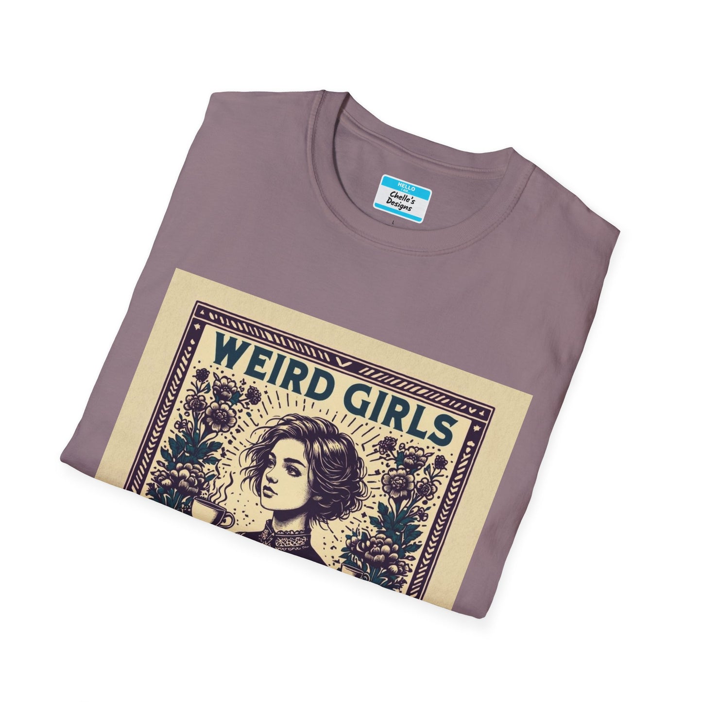 Weird Girls Club T-Shirt | Aesthetic Vintage Book Lover Graphic Tee for Women