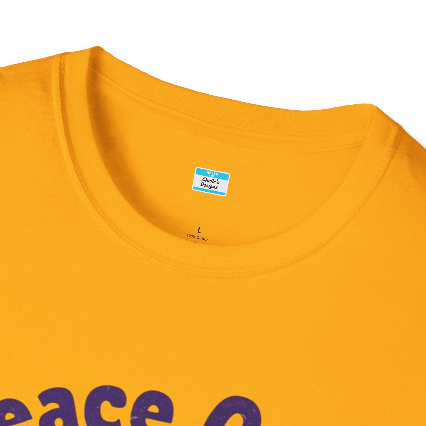 Peace Out! T-Shirt – Psychedelic Sun & Peace Sign Retro Rock Tee